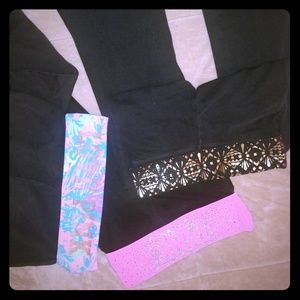 Victoria secret pink yogas sz med 3pr